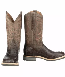 Lucchesse-inc Men Rowdy Hornback Caiman :: Chocolate