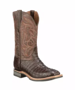 Lucchesse-inc Men Rowdy Hornback Caiman :: Chocolate