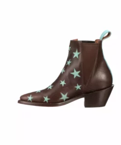 Top 10 ๐ Lucchesse-inc Estrella Chelsea :: Chocolate + Turquoise BOOTS ๐ 13 Lucchesse-inc Estrella Chelsea :: Chocolate + Turquoise BOOTS
