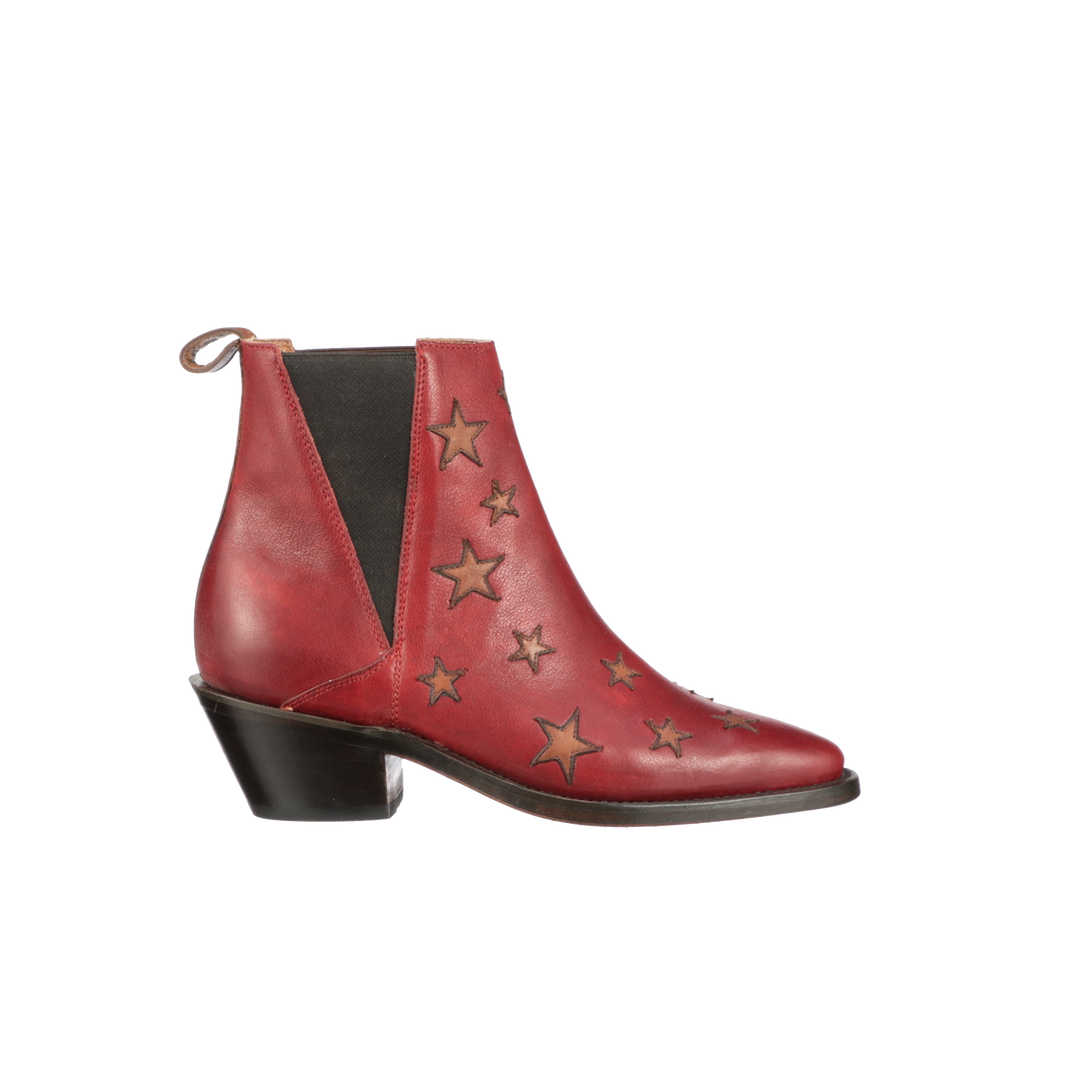 Cheapest ๐งจ Lucchesse-inc Estrella Chelsea :: Red + Tan ๐ 4 Lucchesse-inc Estrella Chelsea :: Red + Tan