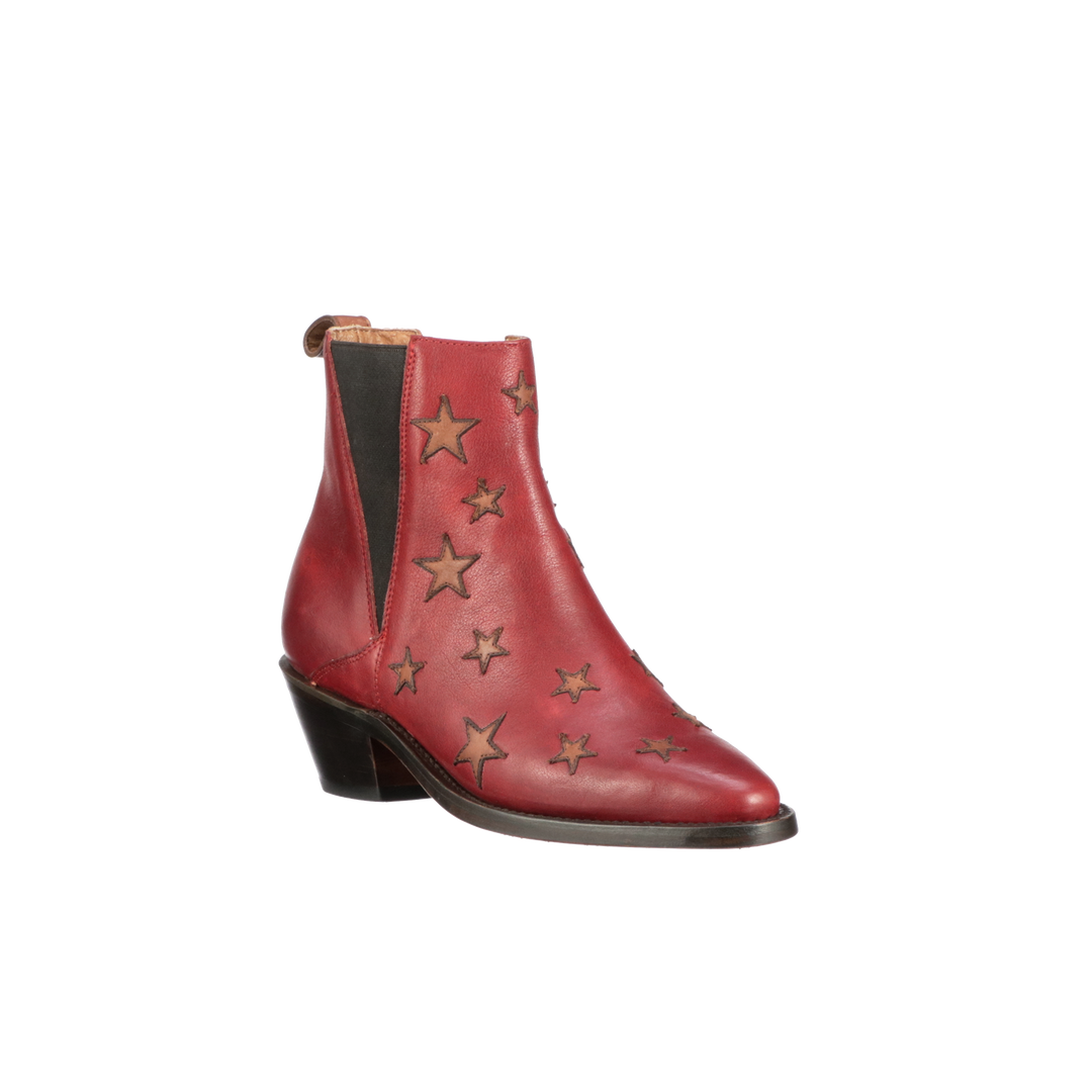 Cheapest ๐งจ Lucchesse-inc Estrella Chelsea :: Red + Tan ๐ 9 Lucchesse-inc Estrella Chelsea :: Red + Tan