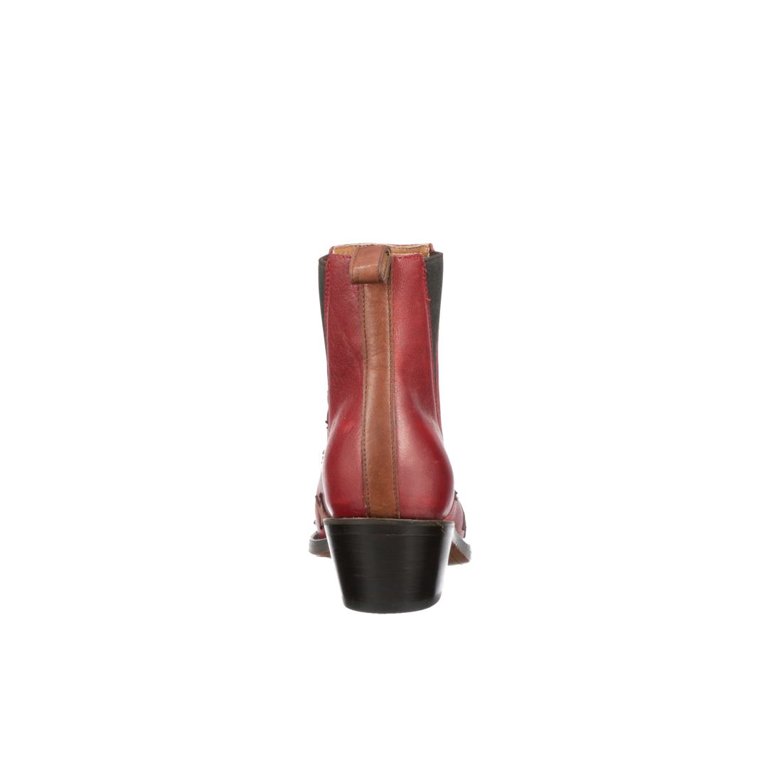 Cheapest ๐งจ Lucchesse-inc Estrella Chelsea :: Red + Tan ๐ 7 Lucchesse-inc Estrella Chelsea :: Red + Tan