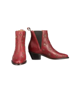 Lucchesse-inc Estrella Chelsea :: Red + Tan