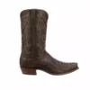 Lucchese-inc Franklin :: Barrel Brown + Chocolate Boots