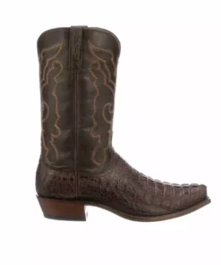 Lucchese-inc Franklin :: Barrel Brown + Chocolate Boots