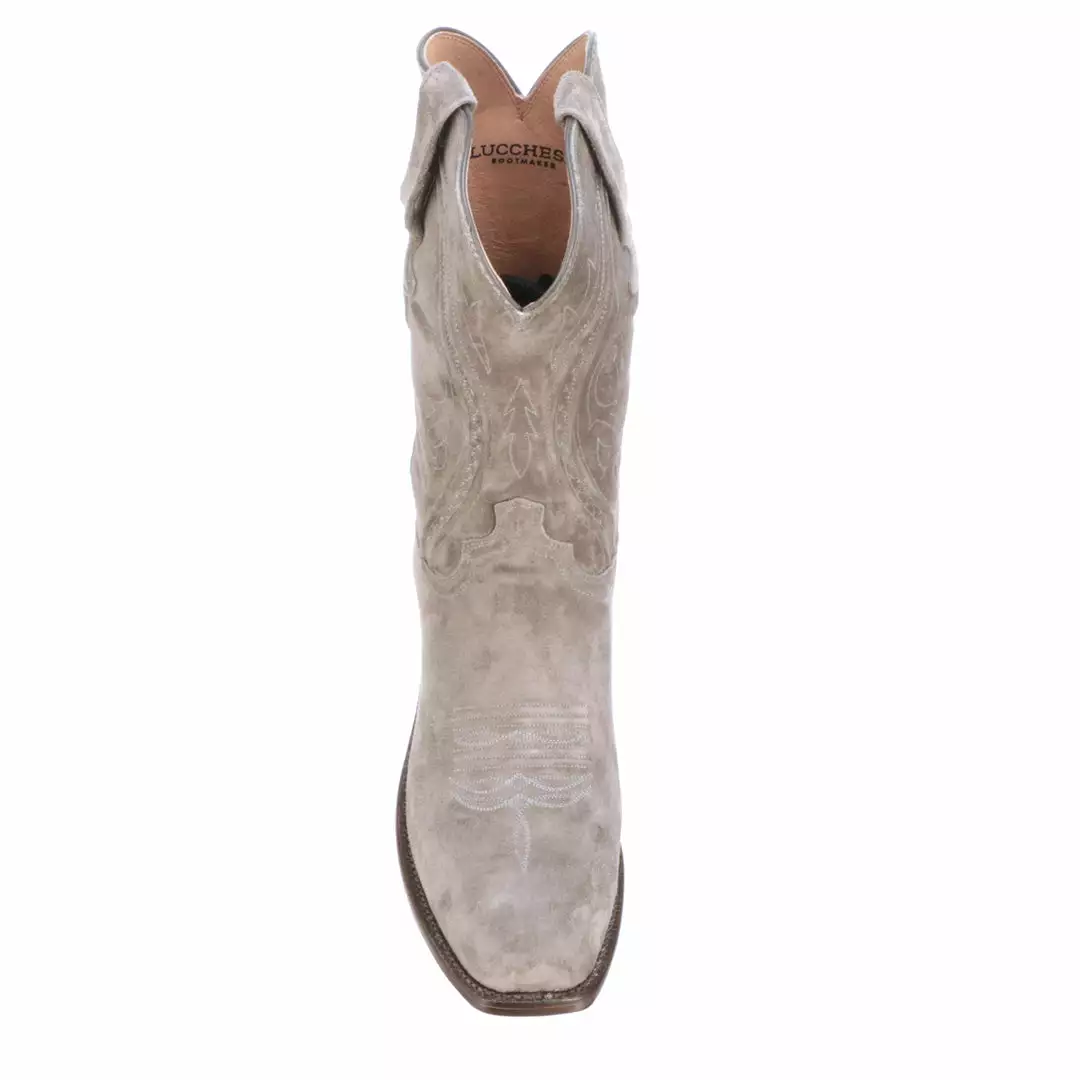 Budget ๐ Lucchese-inc Boots Jessie Suede :: Steel Grey ๐ 4 Lucchese-inc Boots Jessie Suede :: Steel Grey