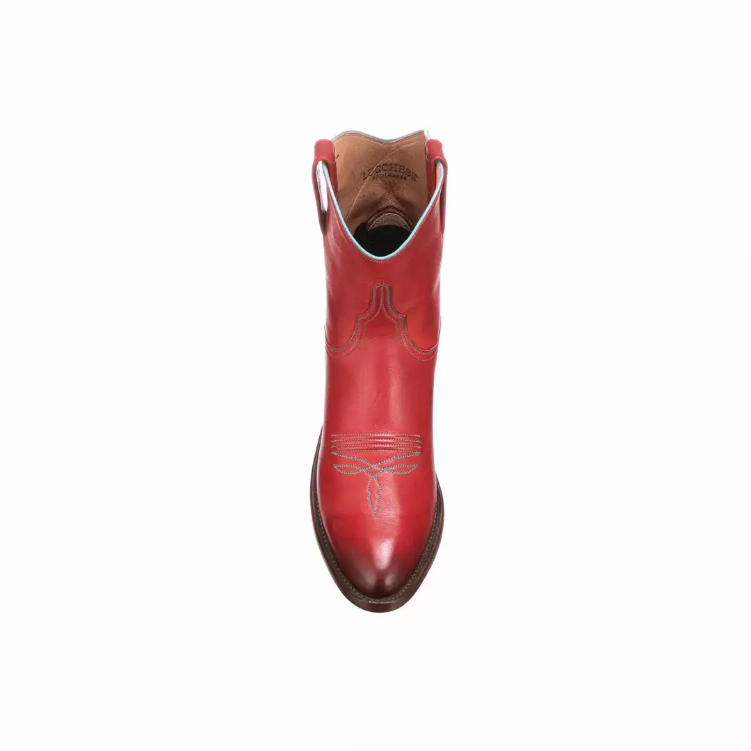 Cheapest ๐คฉ Lucchese-inc BOOTS Gaby :: Red + Turquoise ๐ 4 Lucchese-inc BOOTS Gaby :: Red + Turquoise