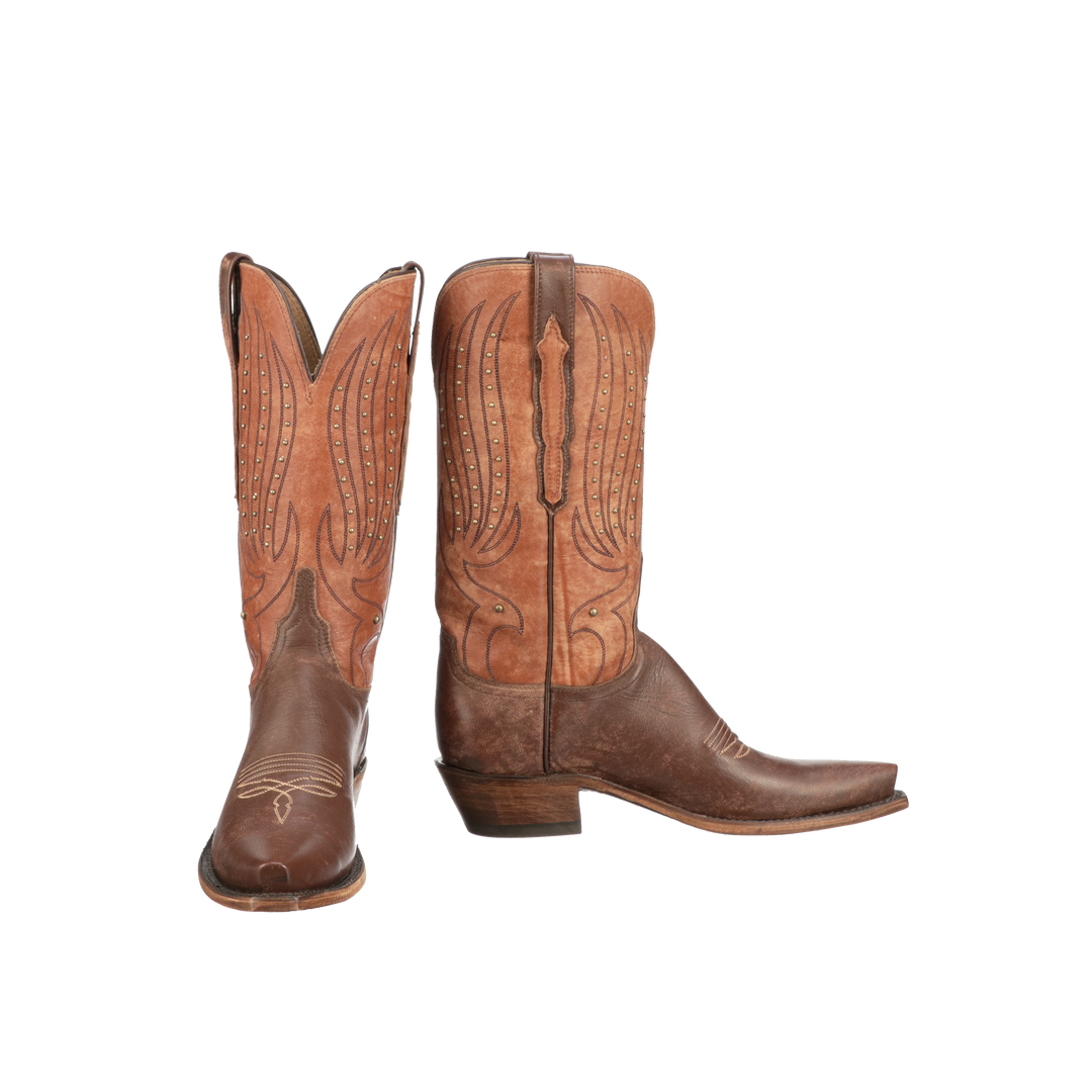 Hot Sale 🛒 Lucchesse-inc Camilla Stud :: Tan BOOTS 🌟 5 Lucchesse-inc Camilla Stud :: Tan BOOTS