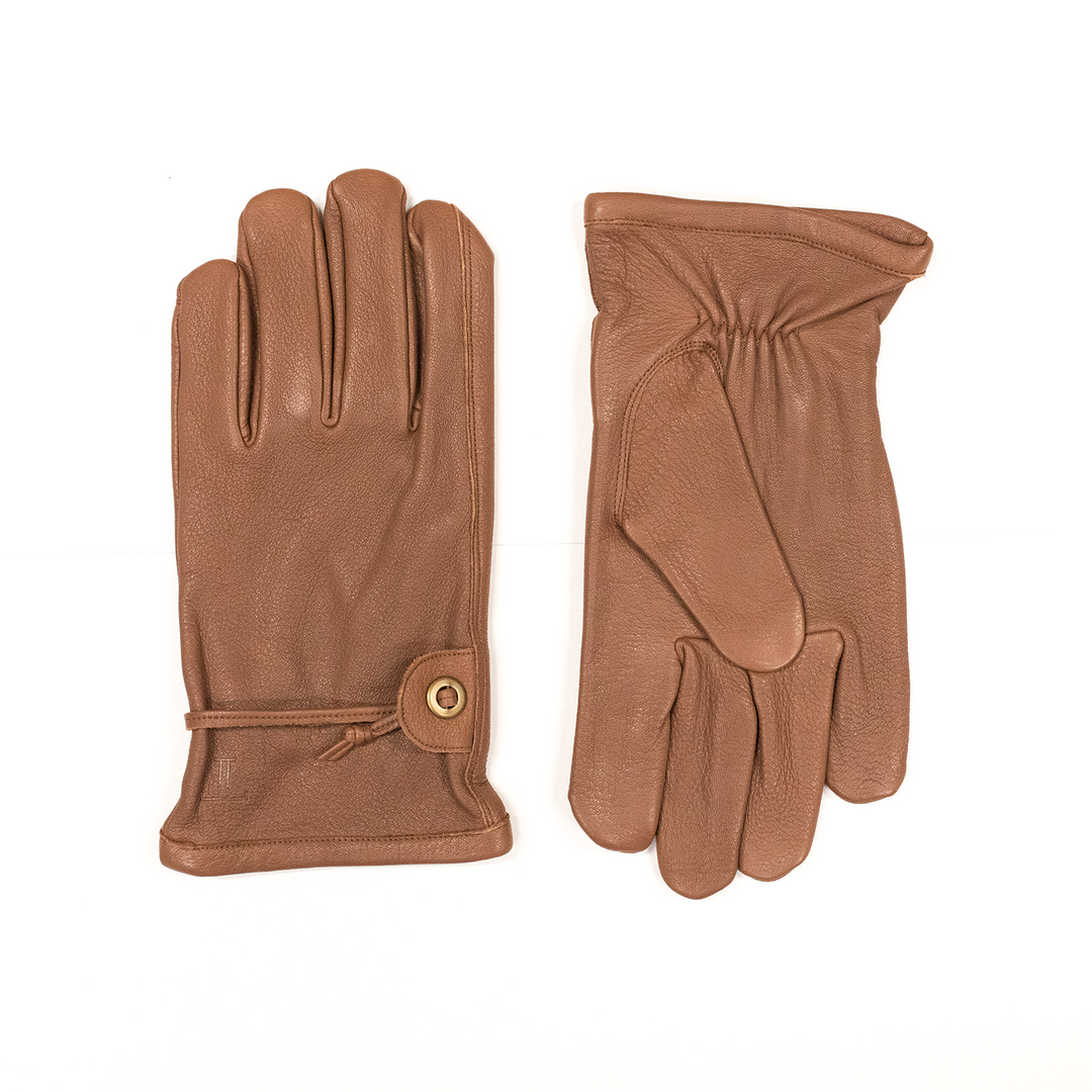 New โ Lucchese-inc Deerskin Gloves :: Brown ๐ 3 Lucchese-inc Deerskin Gloves :: Brown