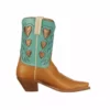 Lucchese-inc Queen Of Hearts :: Tan + Turquoise BOOTS