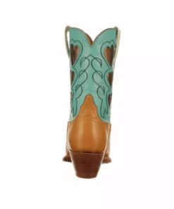 Lucchese-inc Queen Of Hearts :: Tan + Turquoise BOOTS