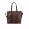 Lucchesse-inc Briefcase & Backpack COSIMO CARYALL TOTE :: ESPRESSO