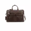 Lucchesse-inc Briefcase & Backpack COSIMO BRIEFCASE :: ESPRESSO