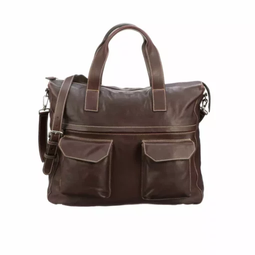 Lucchesse-inc Totes COSIMO TRAVEL TOTE :: ESPRESSO