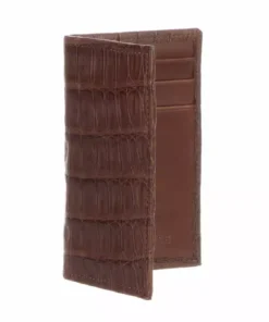 Lucchese-inc Bifold Wallet – Crocodile :: Sienna