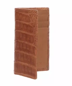 Lucchese-inc Bifold Wallet – Crocodile :: Cognac