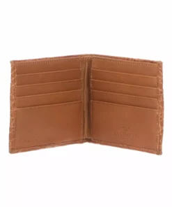 Lucchese-inc Hipster Wallet – Crocodile :: Cognac Wallets