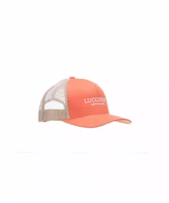 Lucchese-inc Mesh Trucker Cap :: Rustic Orange Khaki Hats