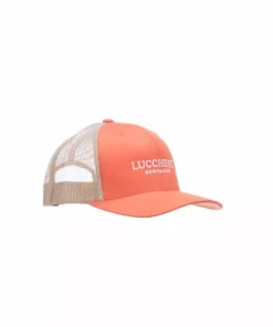 Lucchese-inc Mesh Trucker Cap :: Rustic Orange Khaki Hats