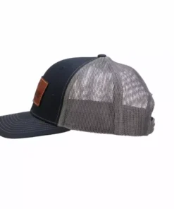 Cheap ๐ Lucchesse-inc Leather Patch Cap :: Navy + Charcoal ๐ 9 Lucchesse-inc Leather Patch Cap :: Navy + Charcoal