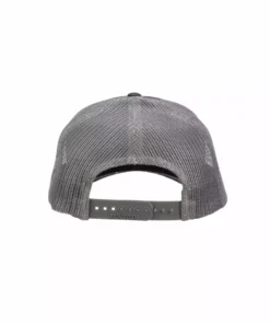 Lucchesse-inc Hats Leather Patch Cap Round :: Black + Charcoal