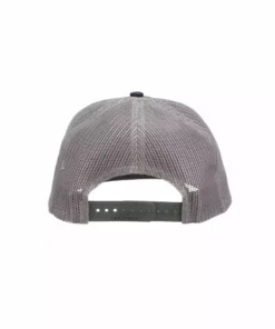 Lucchesse-inc Hats Leather Patch Cap Round :: Navy + Charcoal