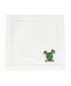 Lucchese-inc Cactus Cocktail Napkins :: White