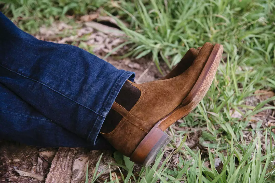 Brand new ⭐ Lucchesse-inc Stead :: Chocolate + Olive 🛒 Boots 💯 7 Lucchesse-inc Stead :: Chocolate + Olive Boots