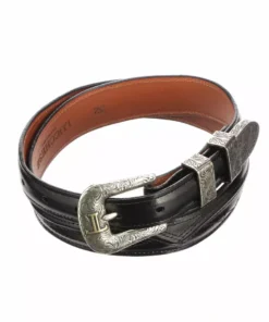 Lucchese-inc Seville Stitch Goat Tapered :: Black