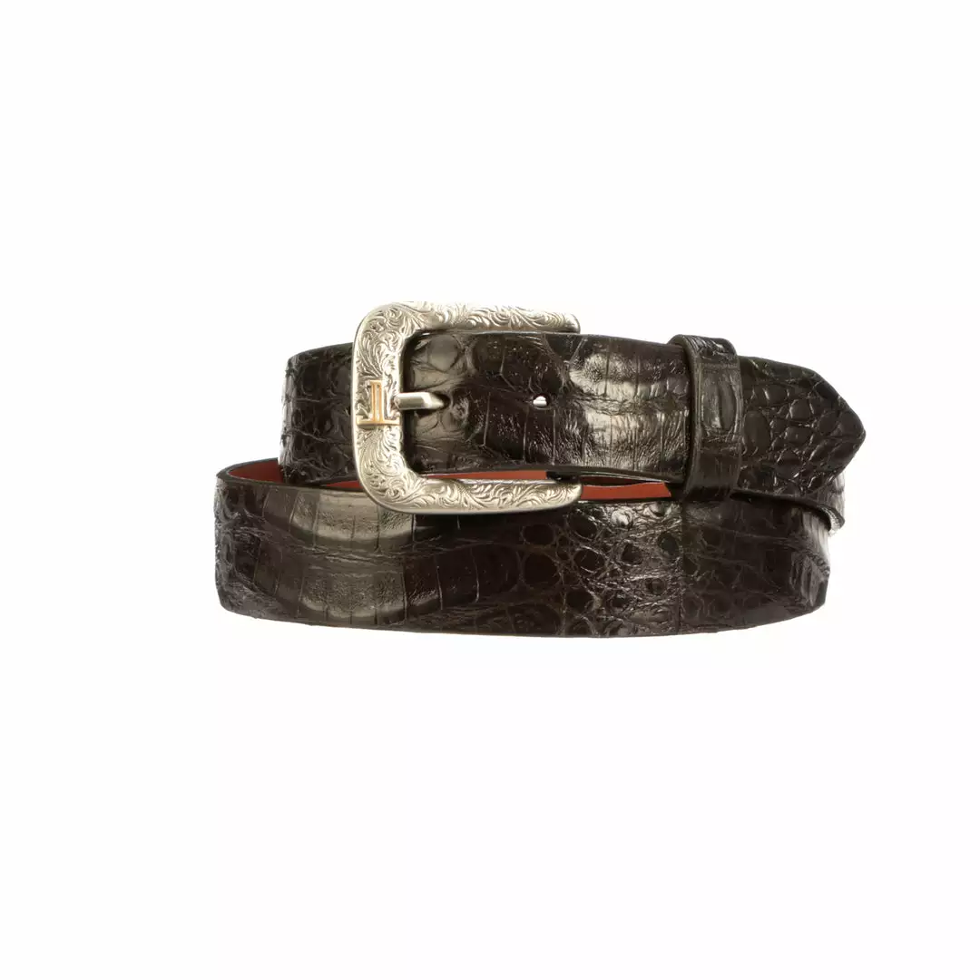 Best Pirce ๐ Lucchesse-inc Belts Ultra Belly Caiman :: Chocolate ๐ 3 Lucchesse-inc Belts Ultra Belly Caiman :: Chocolate