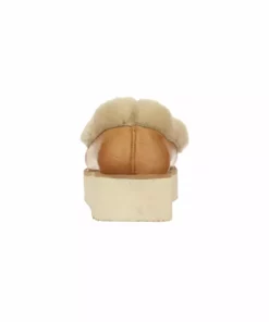 Brand new โค๏ธ Lucchese-inc Shearling Wedge Moccasin :: Tan ๐ 10 Lucchese-inc Shearling Wedge Moccasin :: Tan