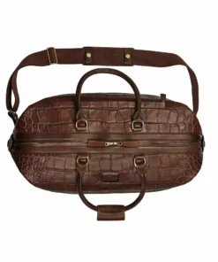 Lucchese-inc Giant Gator Duffel - Small :: Chocolate