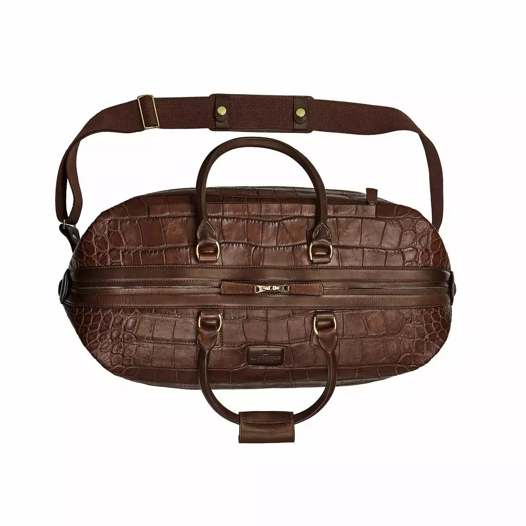 Buy โจ Lucchese-inc Giant Gator Duffel - Small :: Chocolate ๐คฉ 4 Lucchese-inc Giant Gator Duffel - Small :: Chocolate