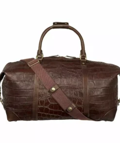 Lucchese-inc Duffels Giant Gator Duffel – Large :: Chocolate