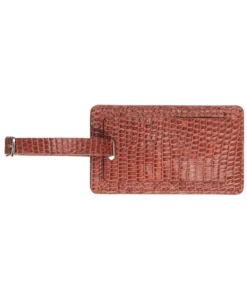 Lucchese-inc Exotic Luggage Tag :: Cognac Luggage Tags