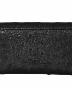 Lucchese-inc Wallets Envelope Card Case – Ostrich :: Black