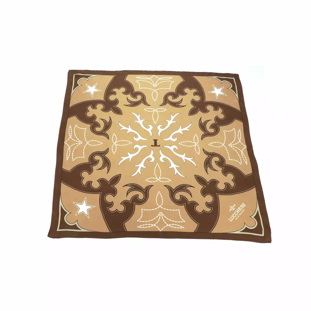 Cheapest โญ Lucchese-inc Western Silk Scarf :: Tan ๐ 4 Lucchese-inc Western Silk Scarf :: Tan