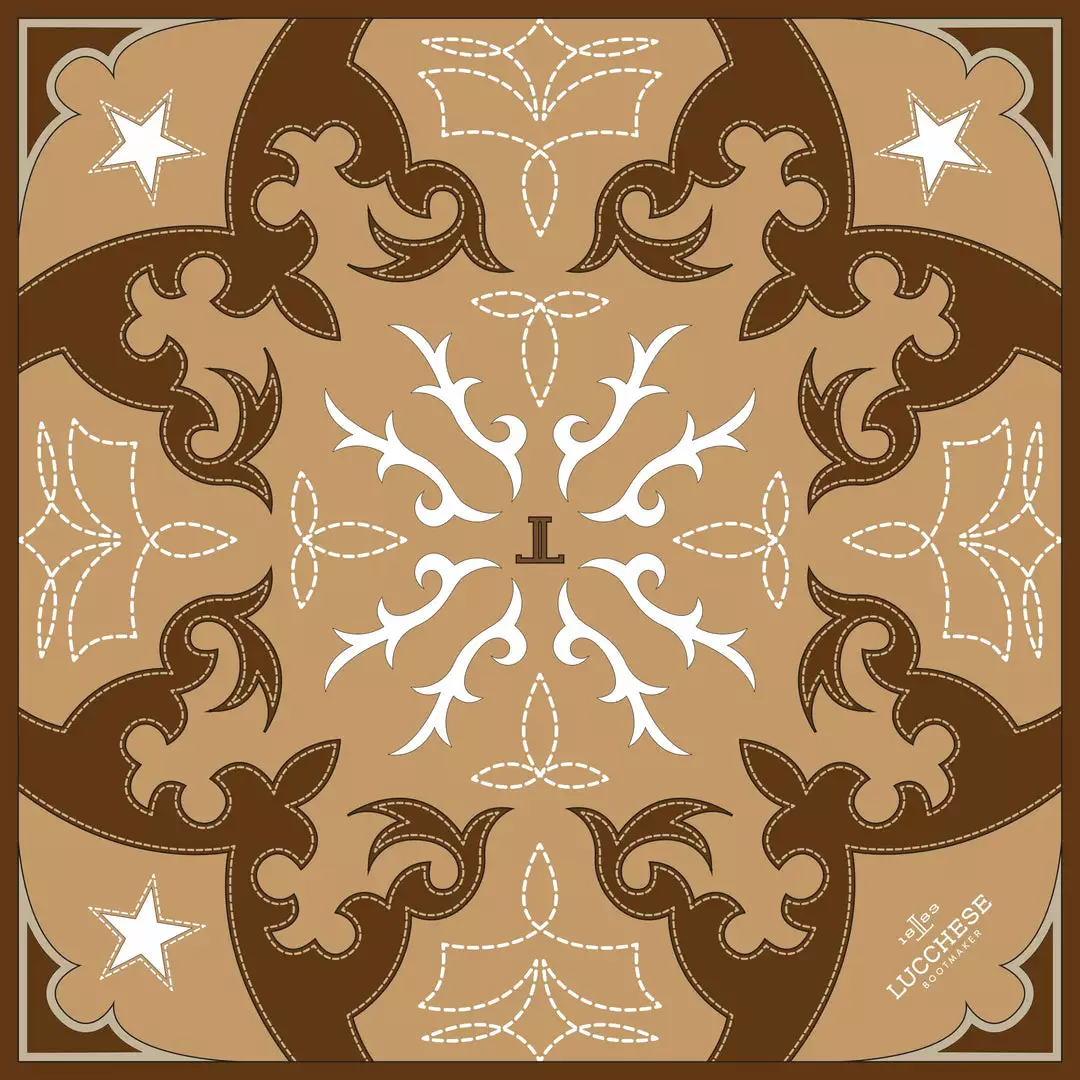 Cheapest โญ Lucchese-inc Western Silk Scarf :: Tan ๐ 5 Lucchese-inc Western Silk Scarf :: Tan