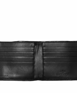 Lucchese-inc Hipster Wallet – Crocodile :: Black
