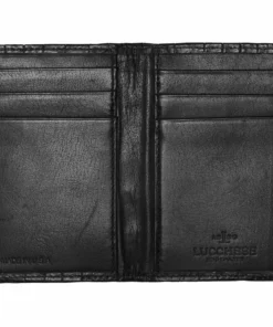 Lucchese-inc Wallets Bifold Wallet – Crocodile :: Black