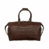 Lucchese-inc Giant Gator Duffel - Small :: Chocolate