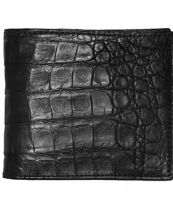 Lucchese-inc Hipster Wallet – Crocodile :: Black
