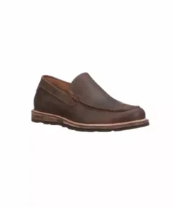 Lucchese-inc After-Ride Slip On Moccasin :: Chocolate SHOES
