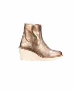 Lucchese-inc BOOTS Music City Wedge Bootie :: Metallic Gold