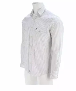 Lucchese-inc APPAREL El Paso :: White/Blue Stripe