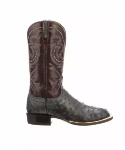 Lucchese-inc Boots Harris :: Anthracite Grey + Black Cherry