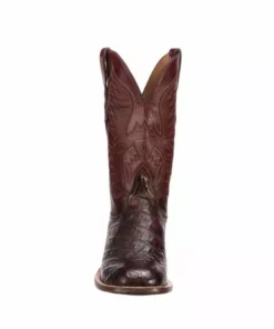 Lucchese-inc Bryan Exotic :: Black Cherry + Sangria