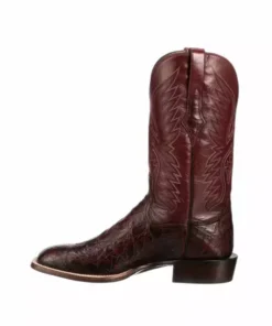 Lucchese-inc Bryan Exotic :: Black Cherry + Sangria