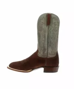 Lucchese-inc Boots Levi :: Rust + Sky Blue