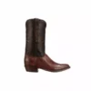 Lucchese-inc Cruz :: Dark Brown + Black Boots